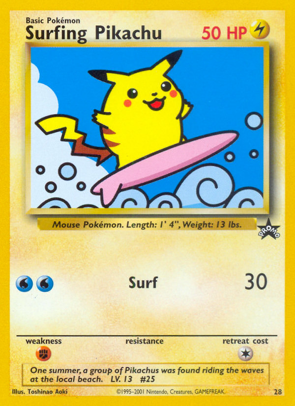 Surfing Pikachu - Wizards Black Star Promos SET-28