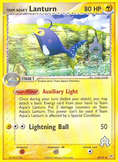 Team Aqua's Lanturn - Team Magma vs Team Aqua SET-28