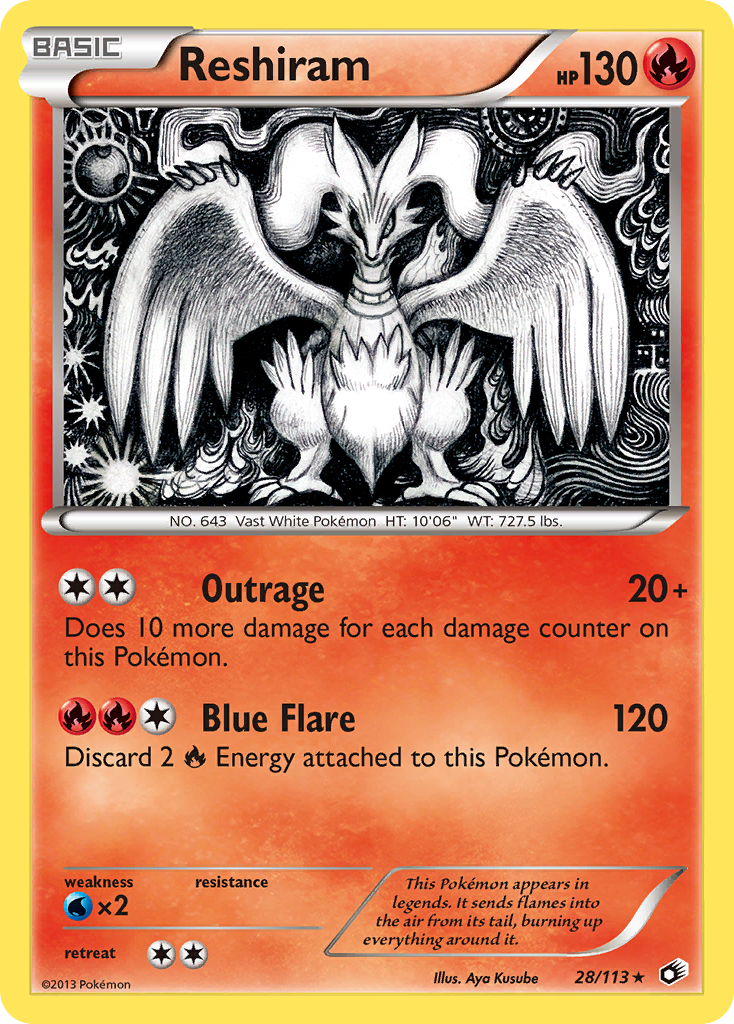 Reshiram - Legendary Treasures SET-28