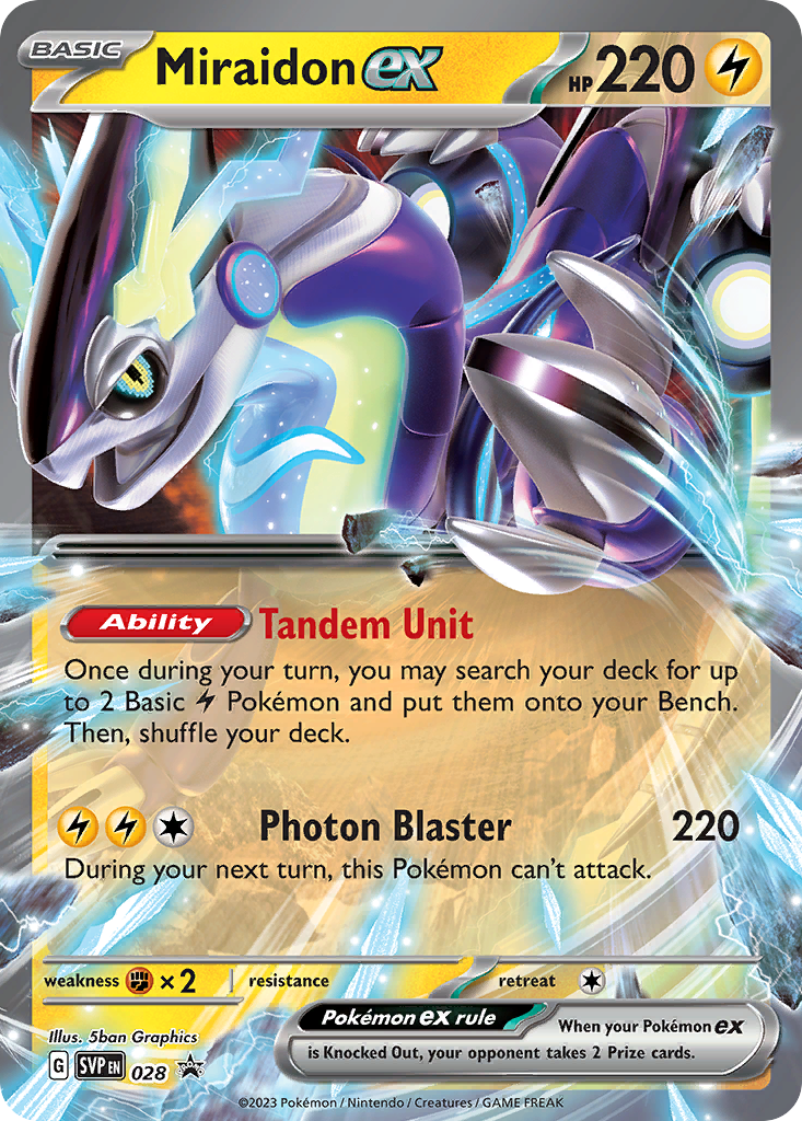 Miraidon EX - Scarlet & Violet Black Star Promos SET-28