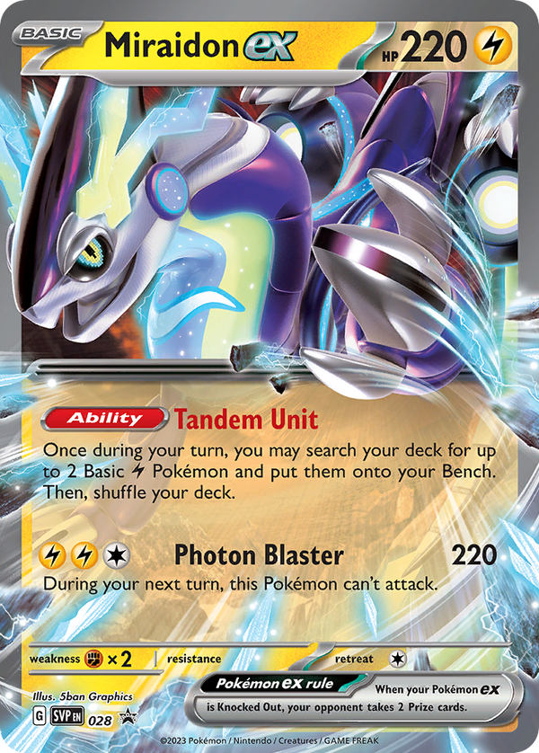 Miraidon EX - Scarlet & Violet Black Star Promos SET-28
