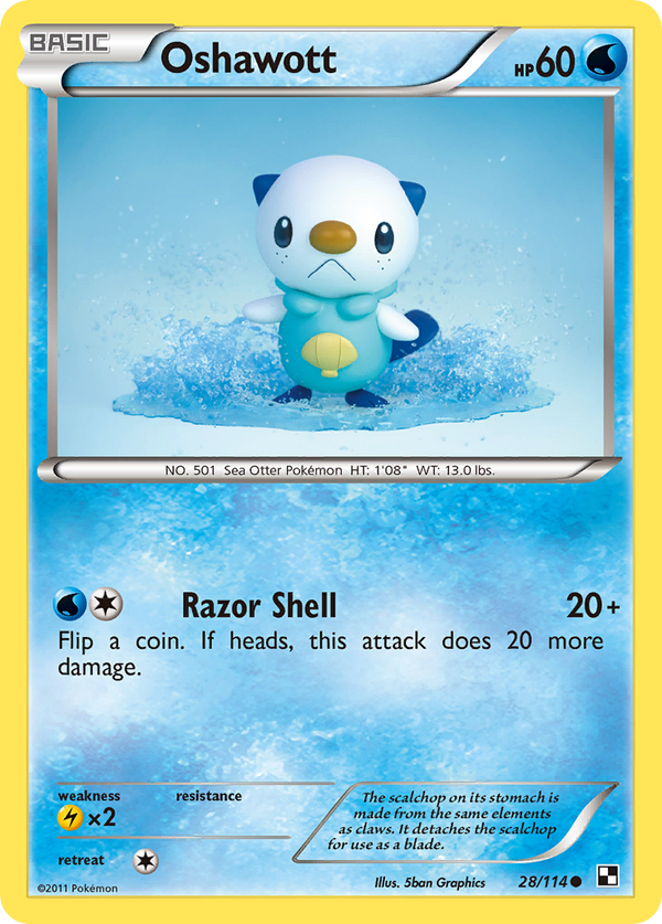 Oshawott - Black & White SET-28