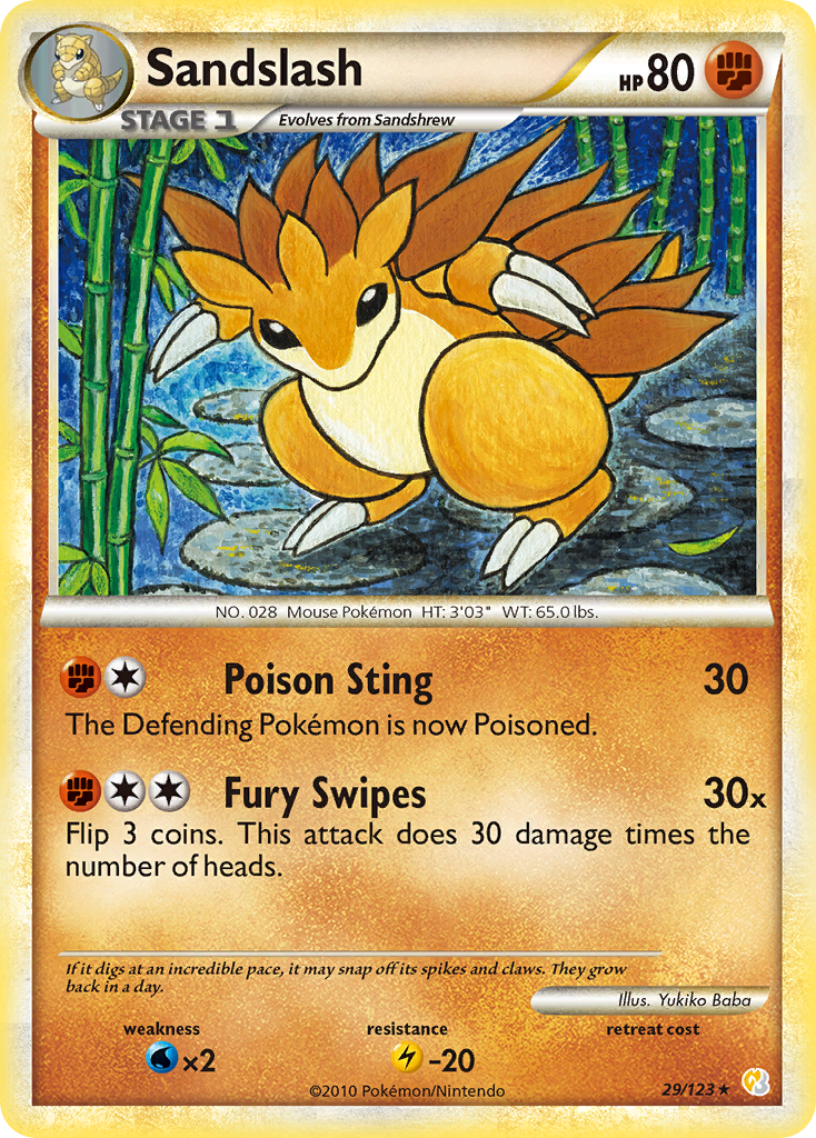 Sandslash - HeartGold & SoulSilver SET-29