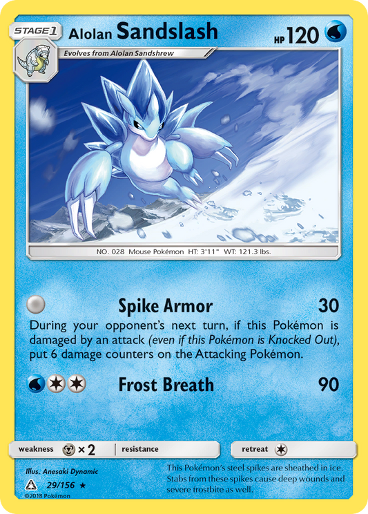 Alolan Sandslash (Ultra Prism SET) (Pokémon) (Stage 1) (Water) (HP: 120) (Rare) (PKM Ultra Prism SET-101)