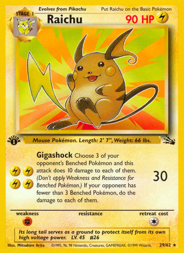 Raichu - Fossil SET-29