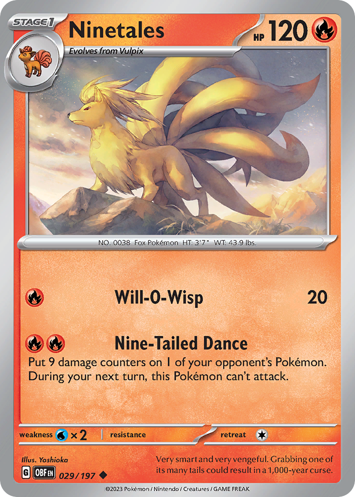 Ninetales - Obsidian Flames SET-29