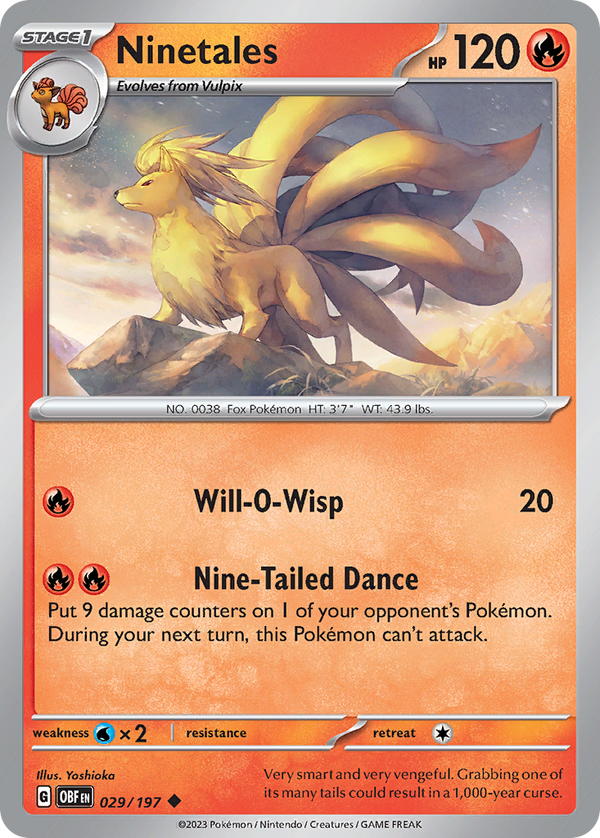 Ninetales - Obsidian Flames SET-29