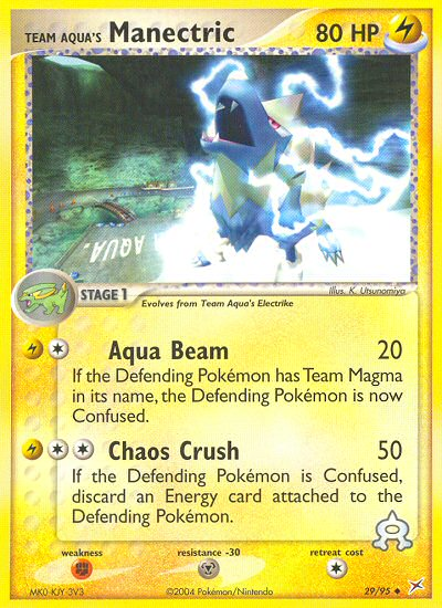 Team Aqua's Manectric - Team Magma vs Team Aqua SET-29