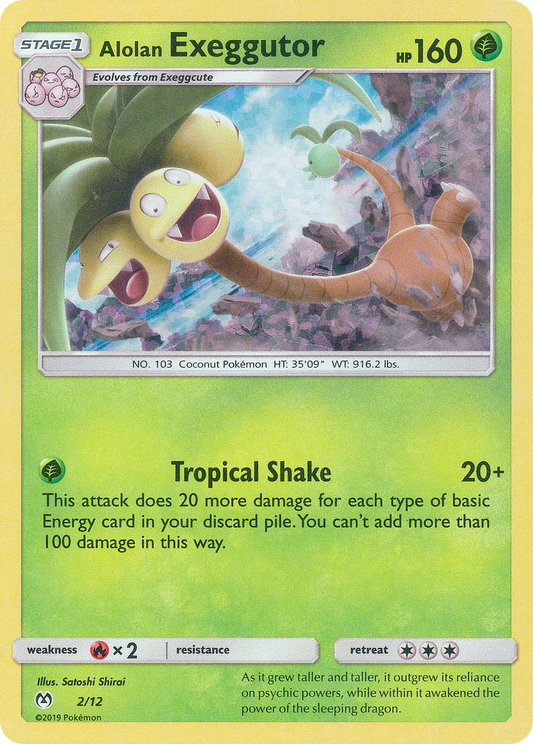 Alolan Exeggutor (McDonald's Collection 2019 SET) (Pokémon) (Stage 1) (Grass) (HP: 160) (PKM McDonald's Collection 2019 SET-5)