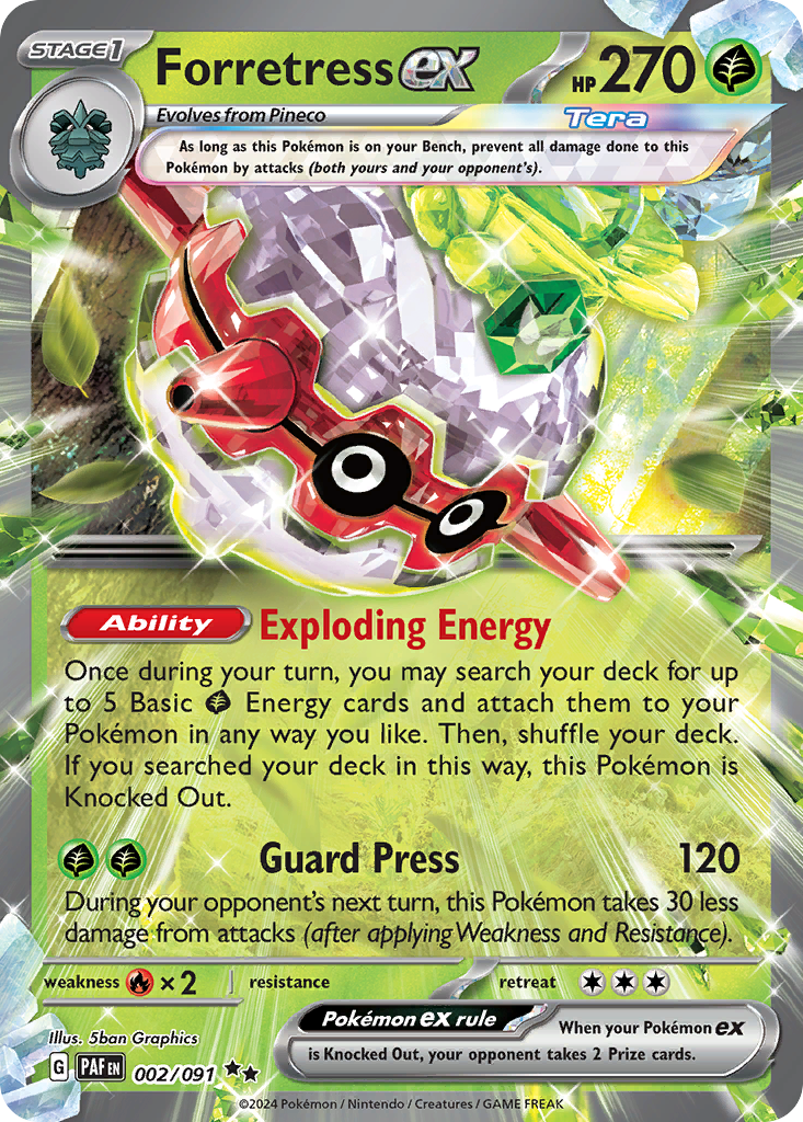 Forretress EX - Paldean Fates SET-2