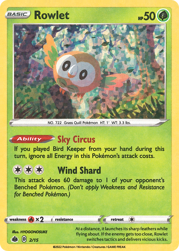 Rowlet - McDonald's Collection 2022 SET-2