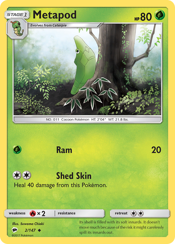 Metapod - Burning Shadows SET-2