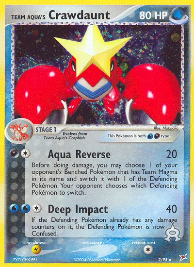 Team Aqua's Crawdaunt - Team Magma vs Team Aqua SET-2
