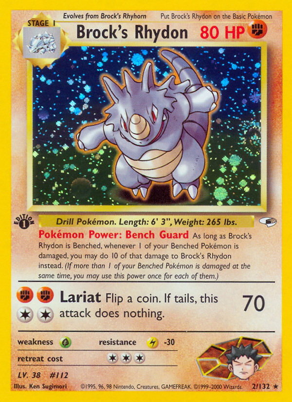 Brock's Rhydon - Gym Heroes SET-2