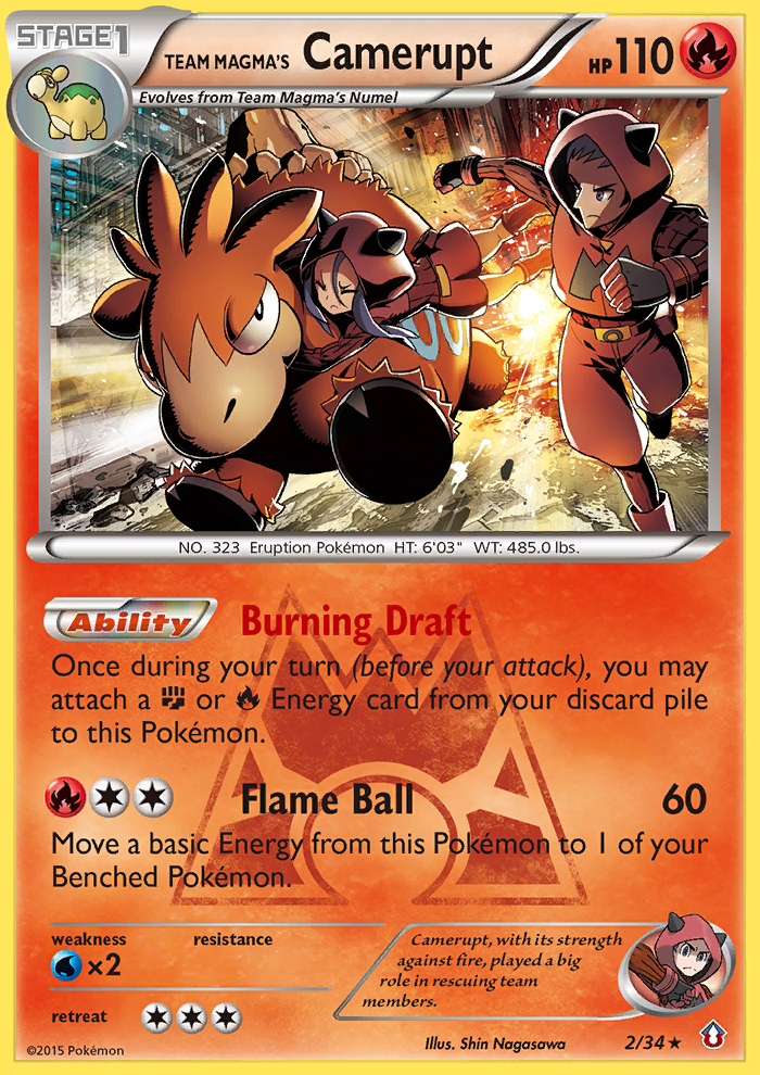 Team Magma's Camerupt - Double Crisis SET-2