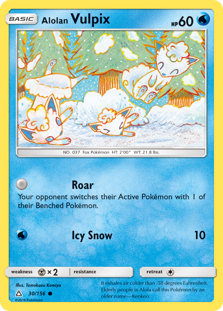 Alolan Vulpix (Ultra Prism SET) (Pokémon) (Basic) (Water) (HP: 60) (Common) (PKM Ultra Prism SET-103)