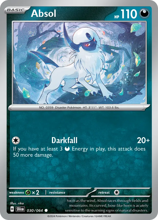 Absol (Shrouded Fable SET) (Pokémon) (Basic) (Darkness) (HP: 110) (Common) (PKM Shrouded Fable SET-24)