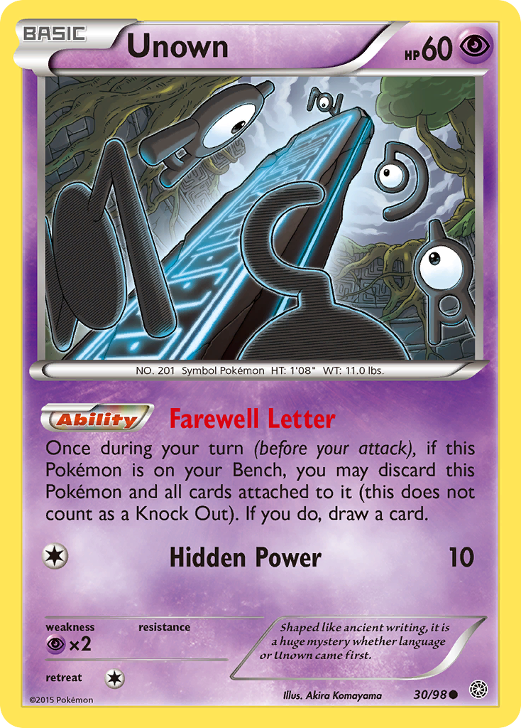 Unown - Ancient Origins SET-30