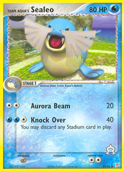 Team Aqua's Sealeo - Team Magma vs Team Aqua SET-31