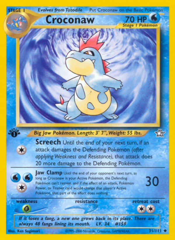 Croconaw - Neo Genesis SET-31