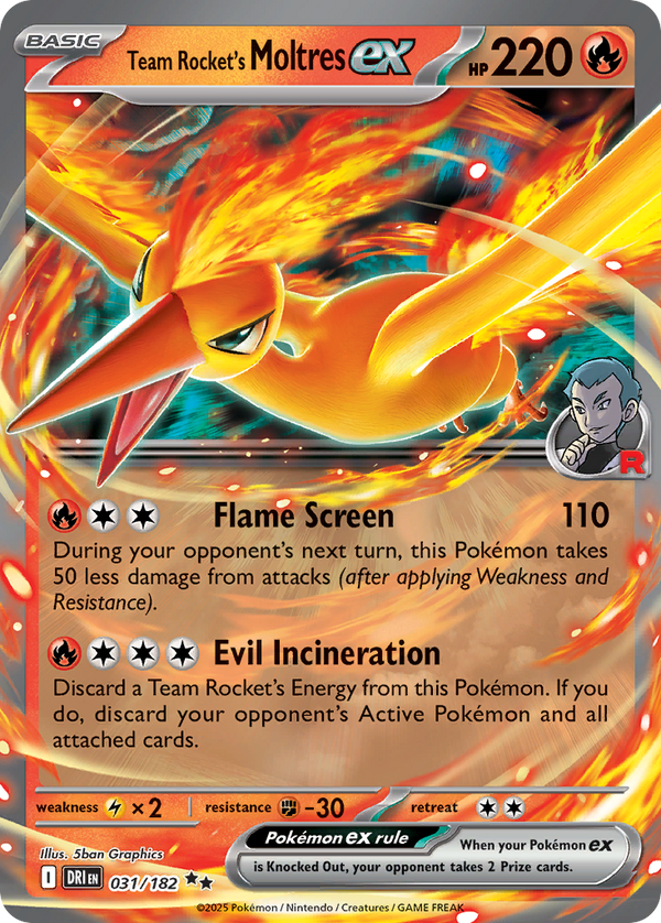 Team Rocket's Moltres EX - Destined Rivals SET-31