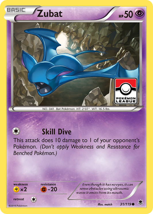 Zubat (Phantom Forces SET) (Pokémon) (Basic) (Psychic) (HP: 50) (Common) (PKM Phantom Forces SET-49)