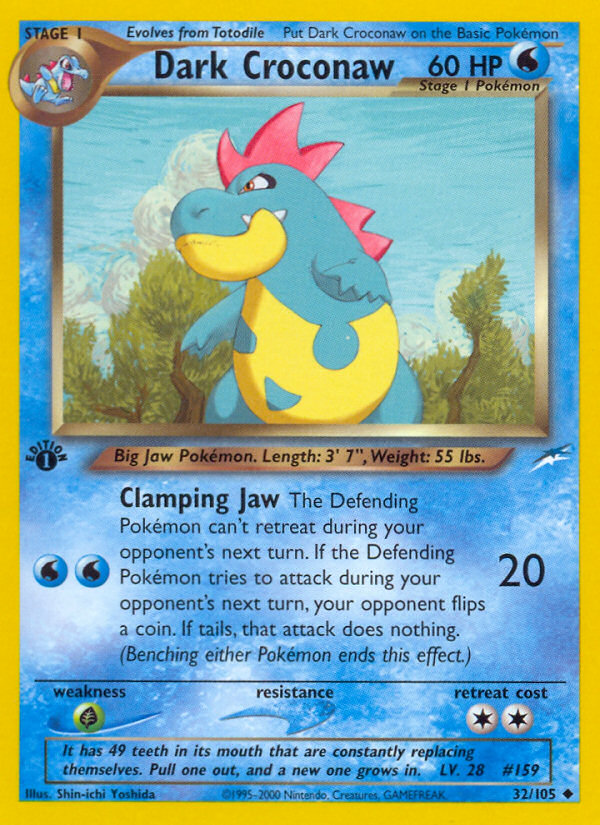 Dark Croconaw - Neo Destiny SET-32