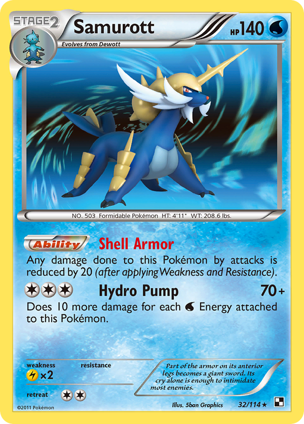 Samurott - Black & White SET-32