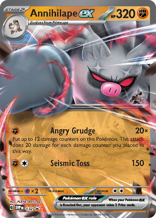 Annihilape ex (Scarlet & Violet Black Star Promos SET) (Pokémon) (Stage 2, ex) (Fighting) (HP: 320) (Promo) (PKM Scarlet & Violet Black Star Promos SET-92)