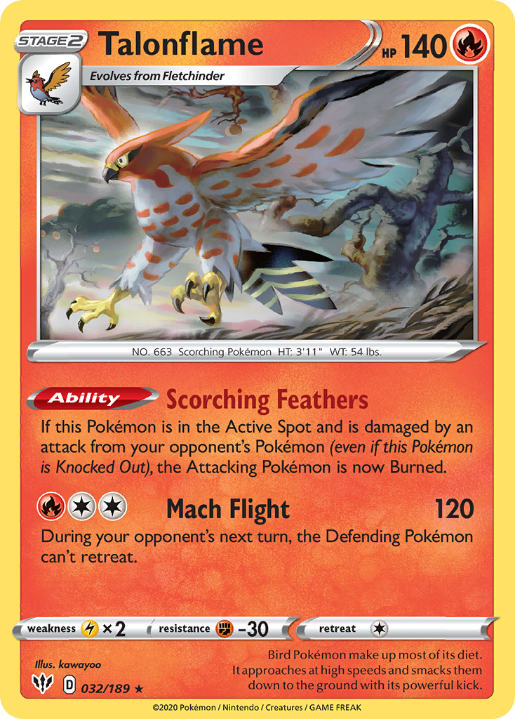 Talonflame - Darkness Ablaze SET-32