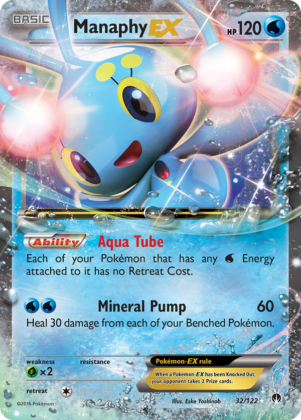 Manaphy-EX - BREAKpoint SET-32