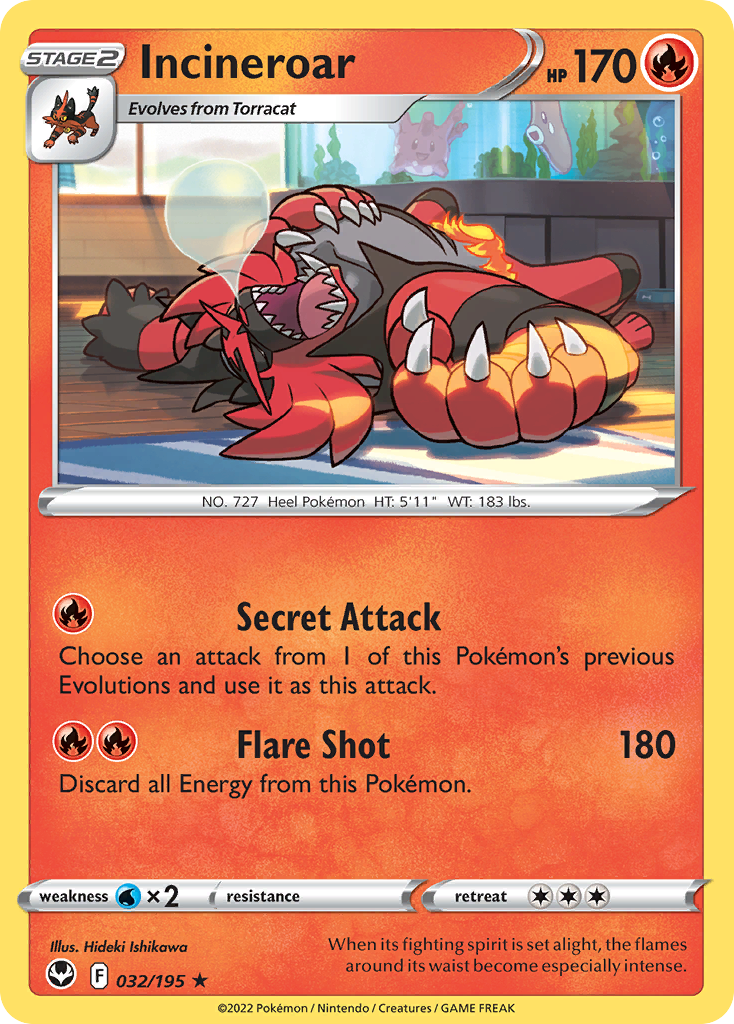 Incineroar - Silver Tempest SET-32