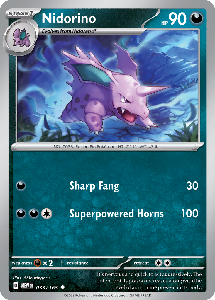 Nidorino - 151 SET-33