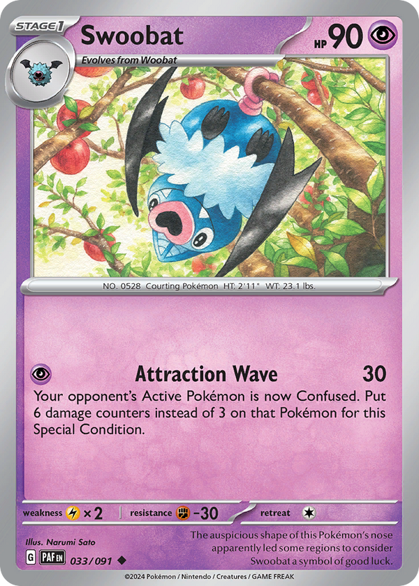 Swoobat - Paldean Fates SET-33