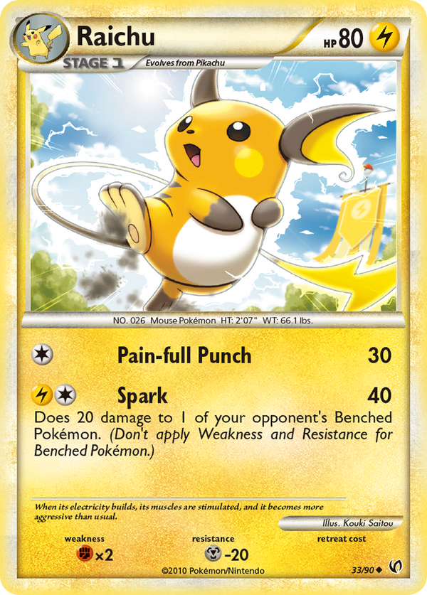 Raichu - HS Undaunted SET-33