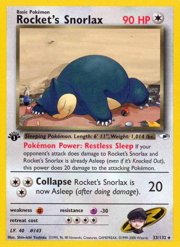 Rocket's Snorlax - Gym Heroes SET-33