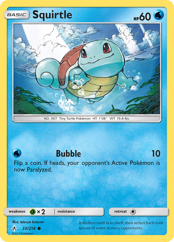 Squirtle - Unbroken Bonds SET-33
