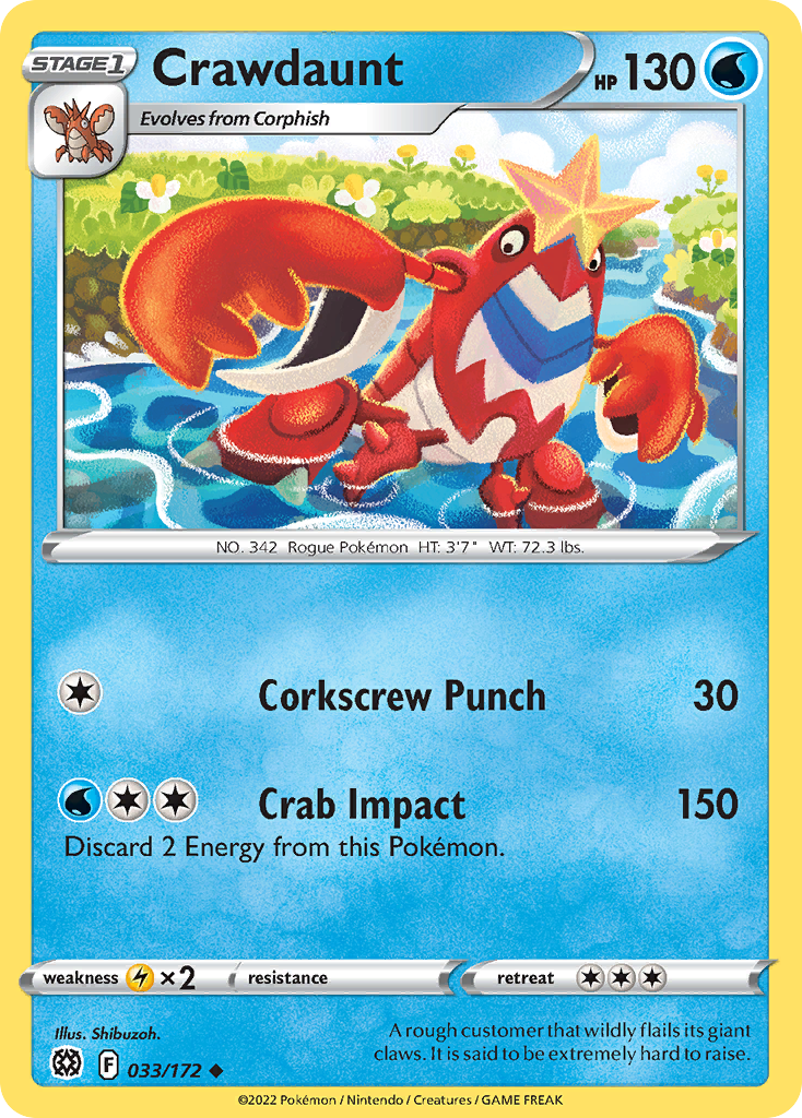 Crawdaunt - Brilliant Stars SET-33