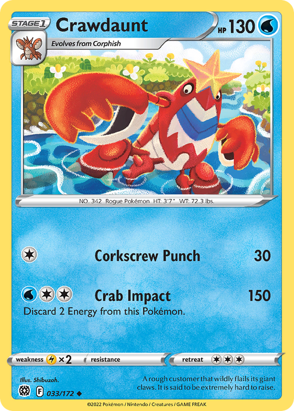 Crawdaunt - Brilliant Stars SET-33