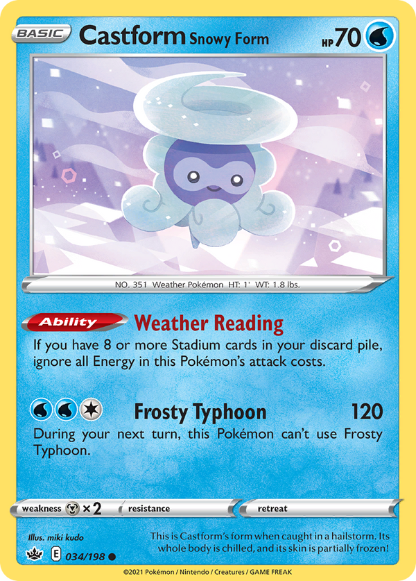 Castform Snowy Form - Chilling Reign SET-34