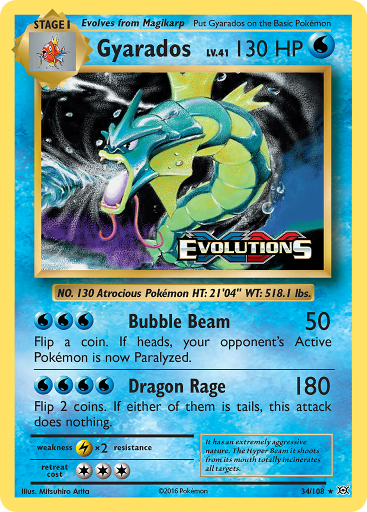 Gyarados - Evolutions SET-34