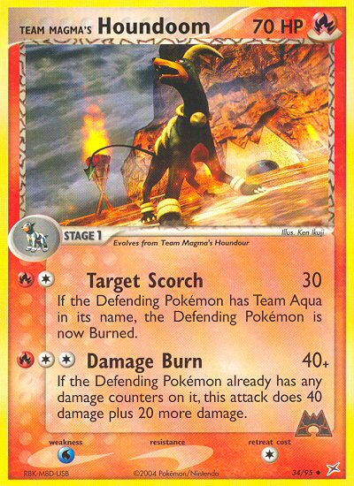 Team Magma's Houndoom - Team Magma vs Team Aqua SET-34