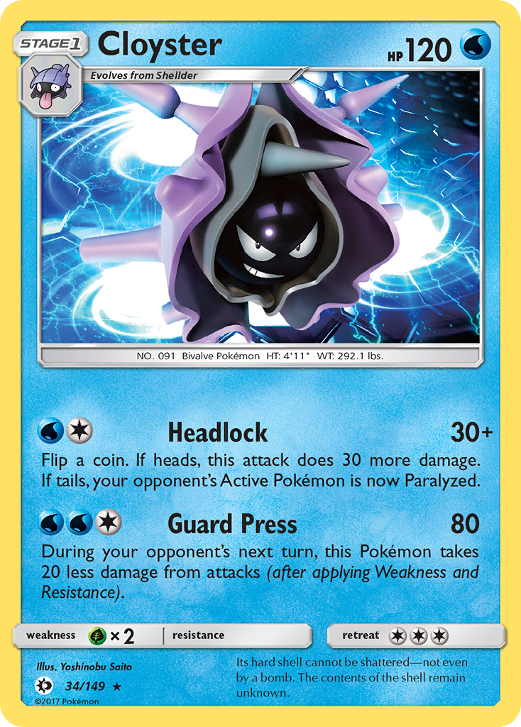 Cloyster - Sun & Moon SET-34