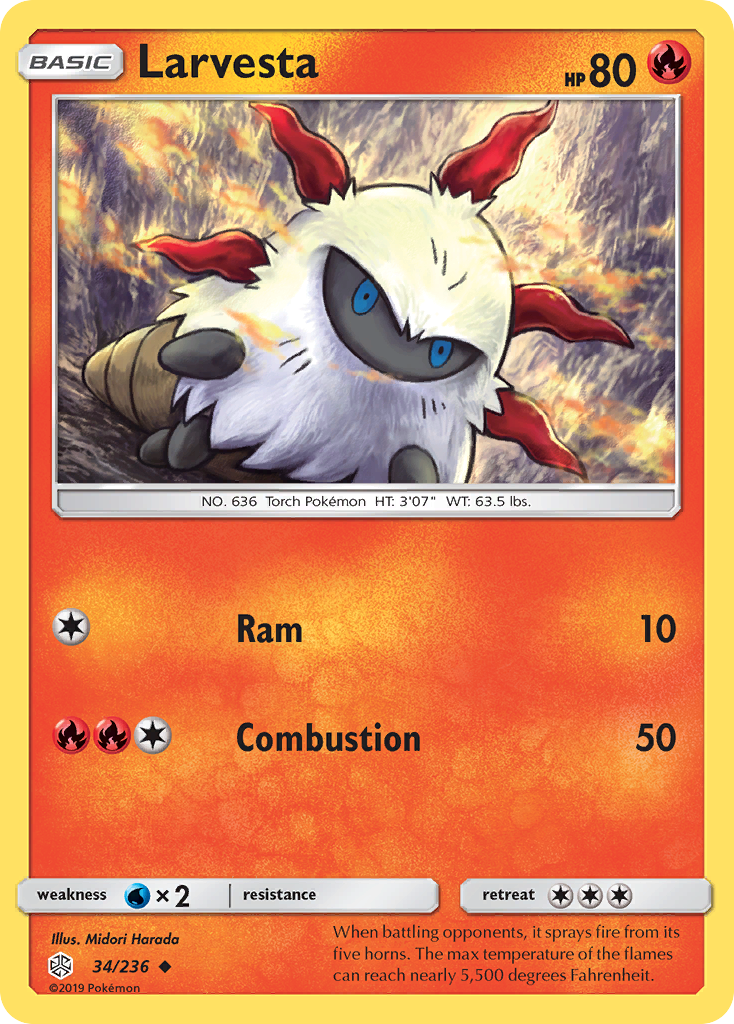 Larvesta - Cosmic Eclipse SET-34