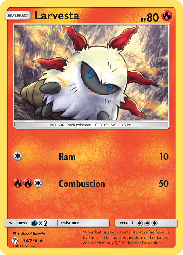 Larvesta - Cosmic Eclipse SET-34