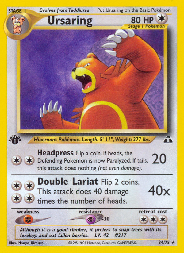 Ursaring - Neo Discovery SET-34