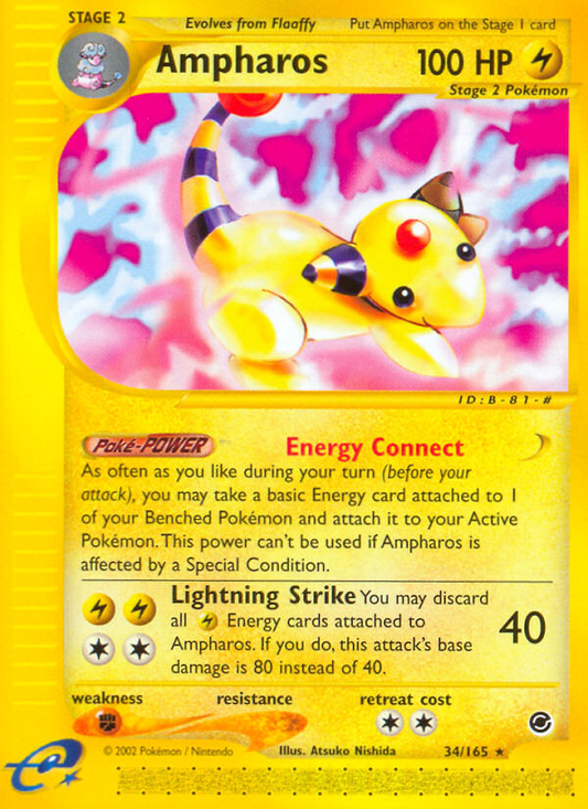 Ampharos (Expedition Base Set SET) (Pokémon) (Stage 2) (Lightning) (HP: 100) (Rare) (PKM Expedition Base Set SET-94)