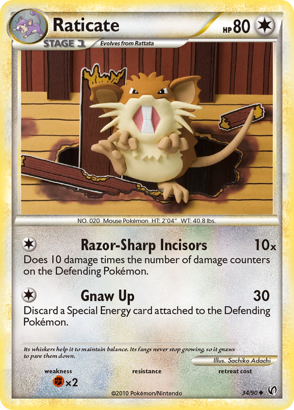 Raticate - HS Undaunted SET-34