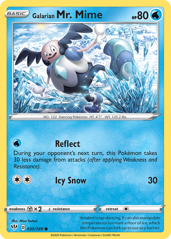 Galarian Mr. Mime - Darkness Ablaze SET-35
