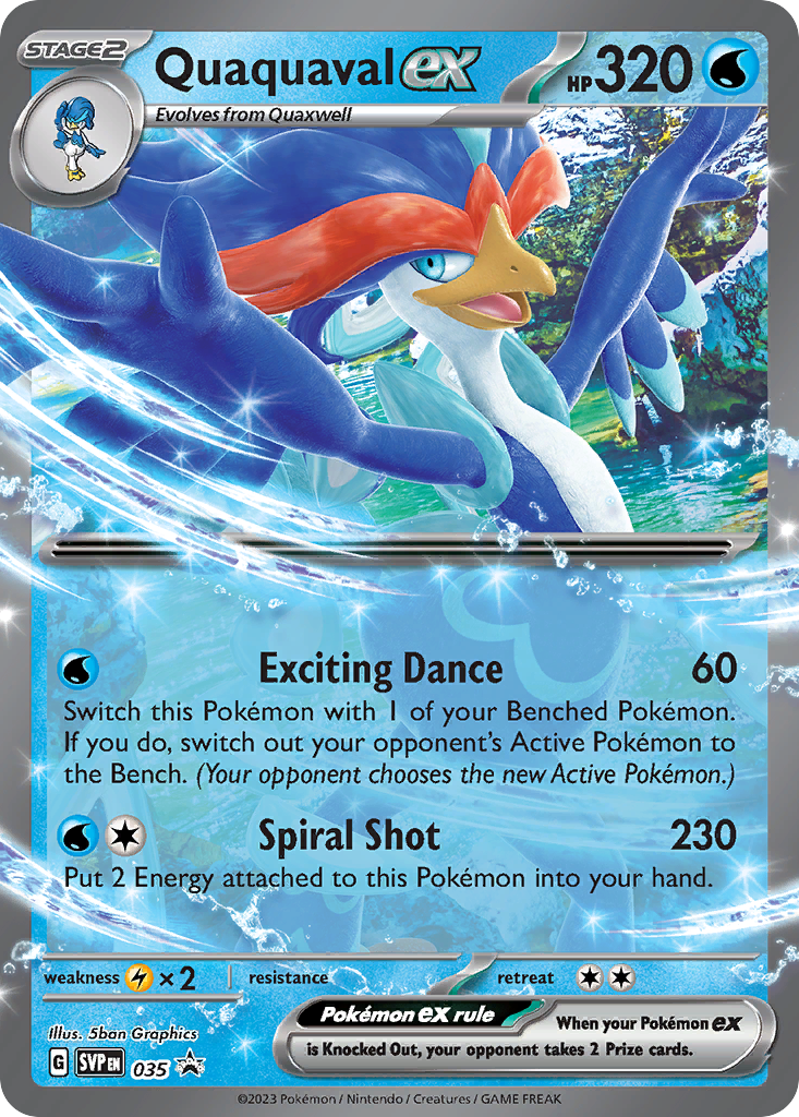 Quaquaval EX - Scarlet & Violet Black Star Promos SET-35